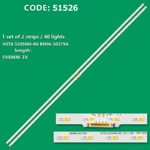 Samsung LED-Hintergrundbeleuchtungsbalken UN55TU8500
