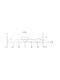 Tpster Wall Hanger Metal 6 Hooks Silver 43x12.5x5cm