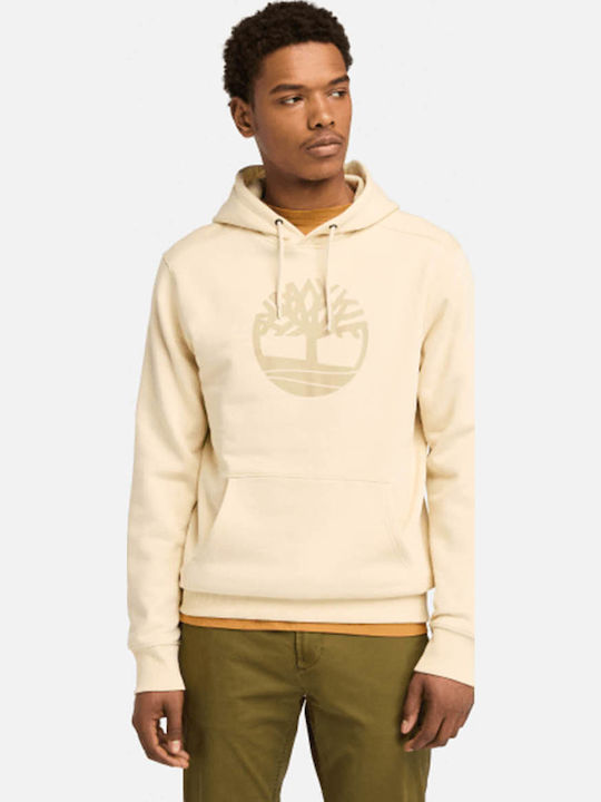 River Tree Sweatshirt with Hood White