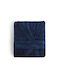 Hauz Modal Bathrobe with Hood Insignia Βluε 350gr/m²