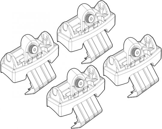 Nordrive Legs for Roof Bars 4pcs