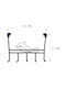 Tpster Metallic Door Hook 28.7x5.5x22.5cm