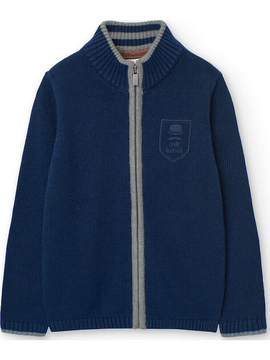 Kids Cardigan Cotton Blue