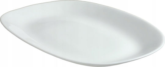 Kadax Servierplatte Oval Glas Weiß 22x16cm 1Stück