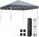 Costway Garden Freestanding Gazebo Gray 3x3cm