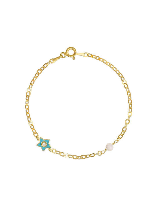 Kids' Bracelet Silver 925 Star Enamel Bead