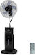 Sencor Ventilator mit Wassernebel 90W mit Fernbedienung Schwarz