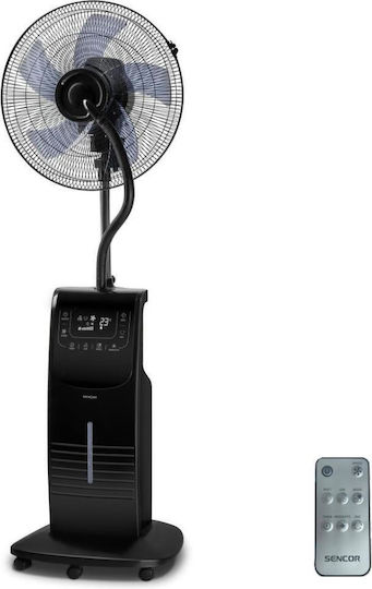 Sencor Ventilator mit Wassernebel 90W mit Fernbedienung Schwarz