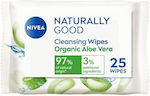 Nivea Șervețele Demachiant Naturally Good 25buc