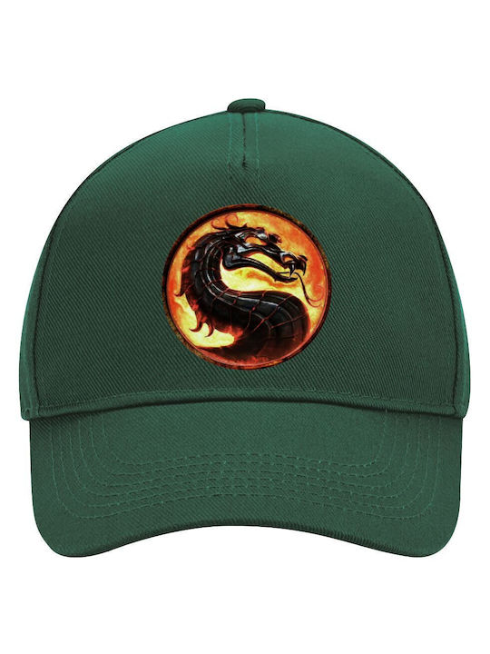 Mortal Kombat Adult Hat Ultimate Green 100% Cotton Drill Adult Unisex One Size