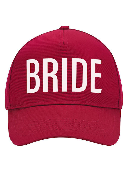 Bride Adult Hat Ultimate Red 100% Cotton Drill Adult Unisex One Size