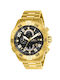 Invicta S1 Rally Ανδρικό Ρολόι 48mm Μπαταρίας με Χρυσό Μεταλλικό Μπρασελέ