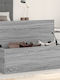 vidaXL Wooden Decorative Trunk Gray 102x35x35cm