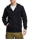 Blend Men's Sweatshirt Jacket with Hood and Pockets BLACK