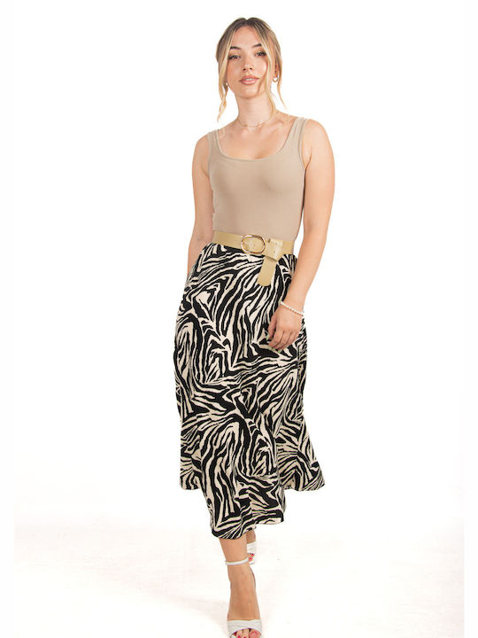 Viscose Zebra Skirt