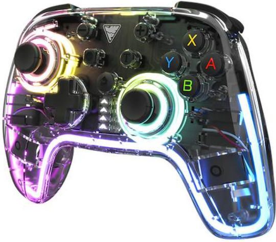 Dragonshock Orion Glow RGB Wireless Gamepad pentru Switch Transparent