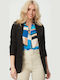 Black Ruched Blazer One Size
