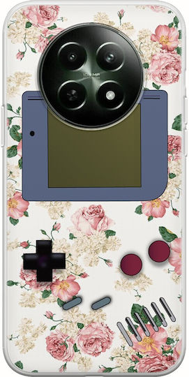 Florales Gameboy Realme 12x 5g Flexibles TPU Transparentes Silikon