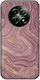 Agate Stone Pink Realme 12x 5g Black TPU Black Silicone