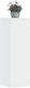 vidaXL Plant Stands Wooden White 33cmx33cmx100c...