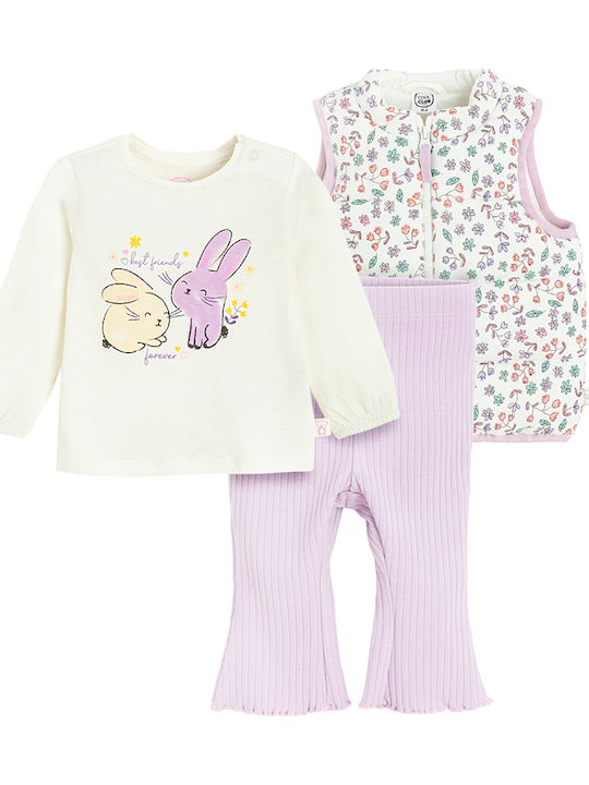 Kids' Set with Pants Winter 3pcs Lilac