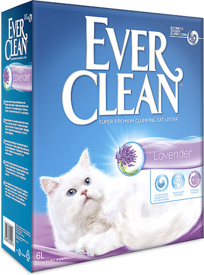Ever Clean Άμμος Γάτας Μπετονίτης με Άρωμα Λεβάντα 6lt