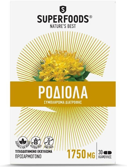 Superfoods Rhodiola 1750мг 30 капси