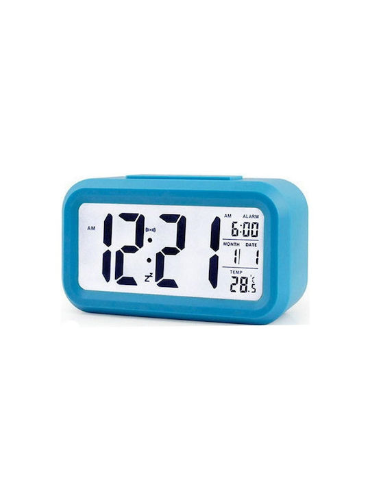 Tabletop Digital Clock with Alarm Blue TS.066197_bl