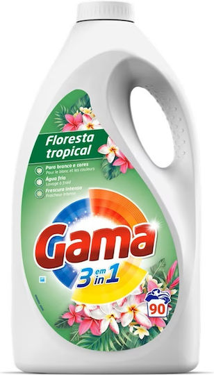 Gama Brands Lichid Detergent pentru Culori Haine (90 Cupe de măsurare)