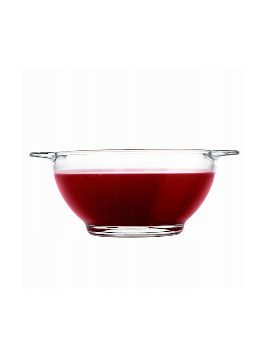 Kadax Serving Bowl Round Glass Transparent