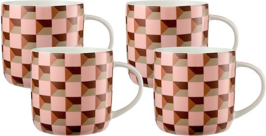 Maxwell & Williams Mug Ceramic Orange 480ml 4pcs