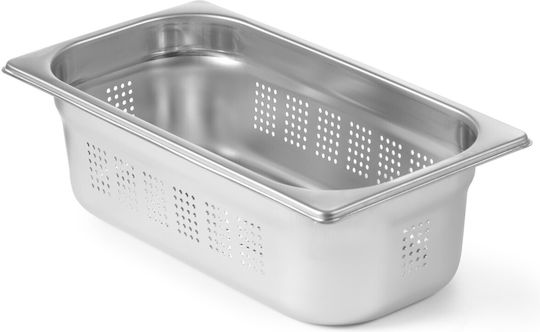 Hendi Durchlöchert Gastronorm-Behälter Edelstahl GN1/3 mit Tiefe 100mm