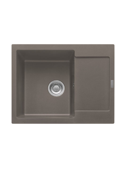 Franke Maris Mrg 611-62 1140564388 Drop-In Chiuvetă din Granit Sintetic L62xW50cm Piatră gri
