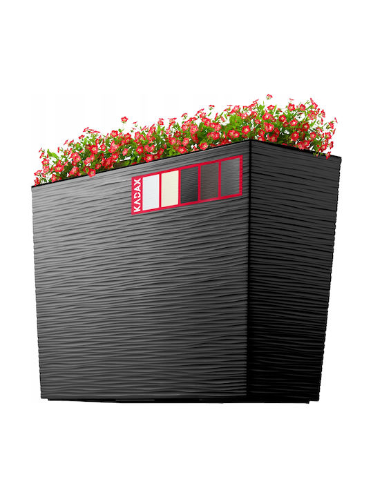 Kadax Flower Pot in Black Color 184126