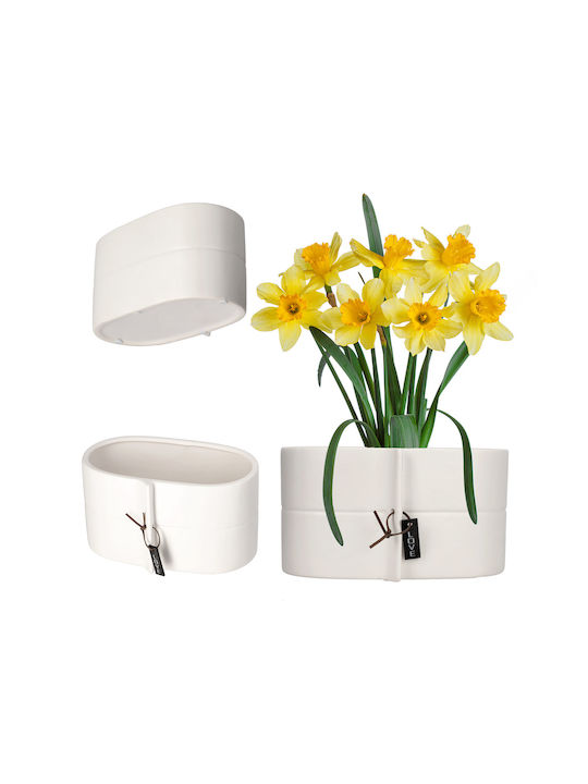 Kadax Flower Pot in White Color 149015