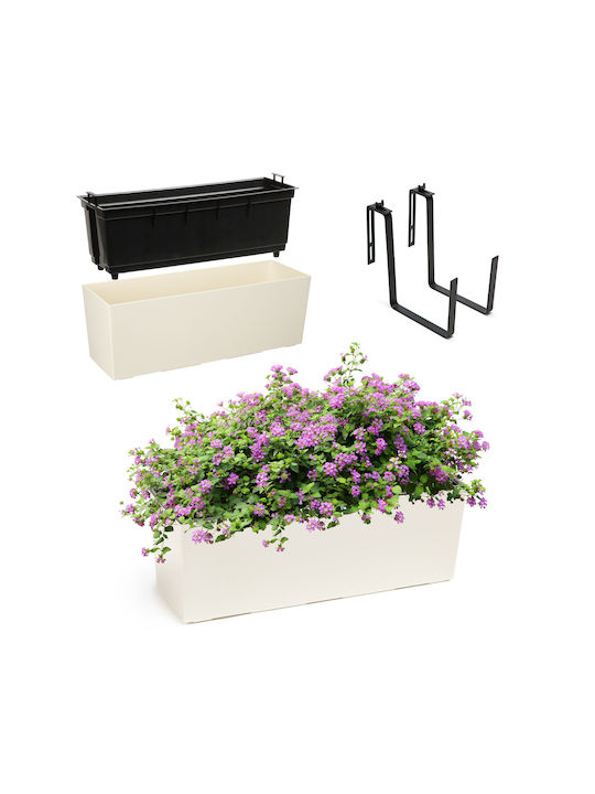 Kadax Planter Box în Culoare Alb 25403