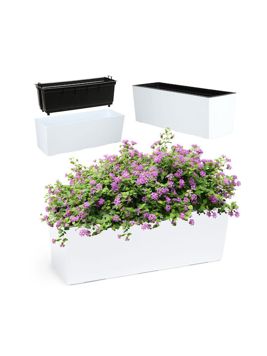 Kadax Planter Box in White Color 25397