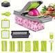 Plastic Vegetable Chopper 16pcs