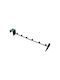 Uncle George Wall Hanger Metal 6 Positions White or Black Dimensions 27x7x4cm Interior Organization Black