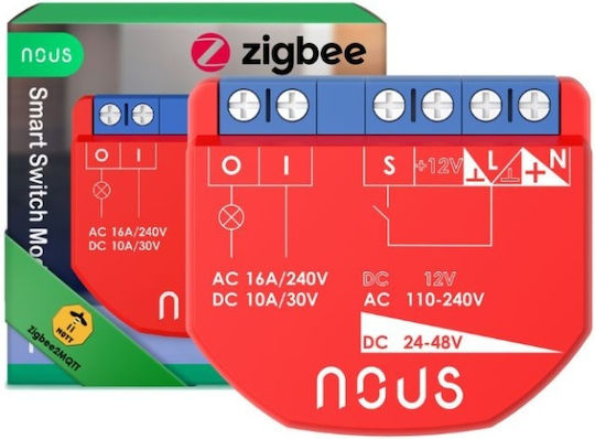 Nous Smart Switch 1 Καναλιού ZigBee 16A