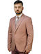 Men's Suit Jacket Slim Fit Coral