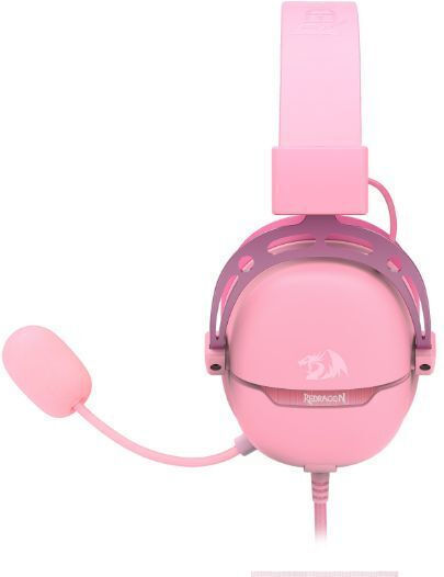 Redragon Aurora Over Ear Gaming Headset με σύνδεση USB Ροζ