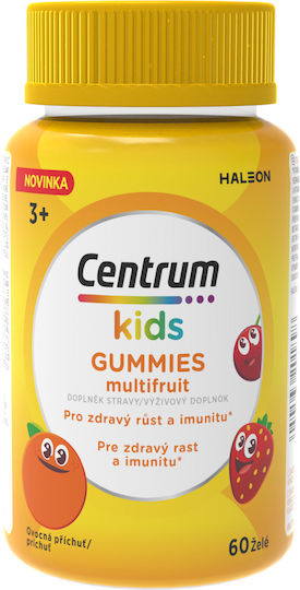 Centrum Kids Gummies Multivitamin for Supporting the Healthy Development of Children for Immune System Boost Multifruit 60 jelly beans