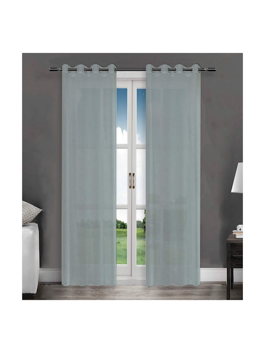 Vasilas Home Perdea Cu Capse Gri 140x270cm