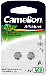 Camelion Ag3 Lr41 Lr736 392 Alkaline Buttoncell 2 Pc S
