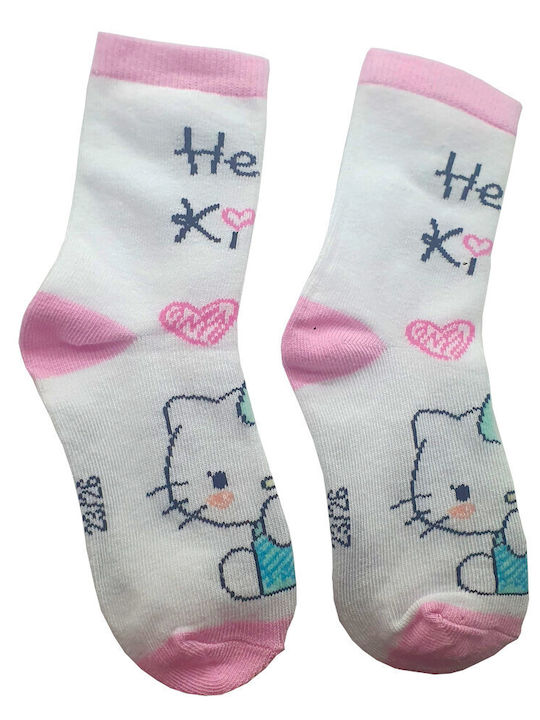 Disney Παιδικές Κάλτσες Hello Kitty White