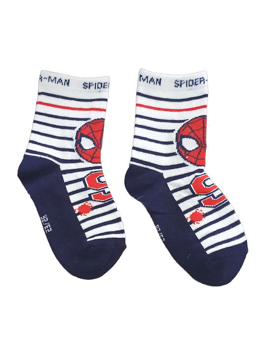 Disney Παιδικές Κάλτσες Spiderman White