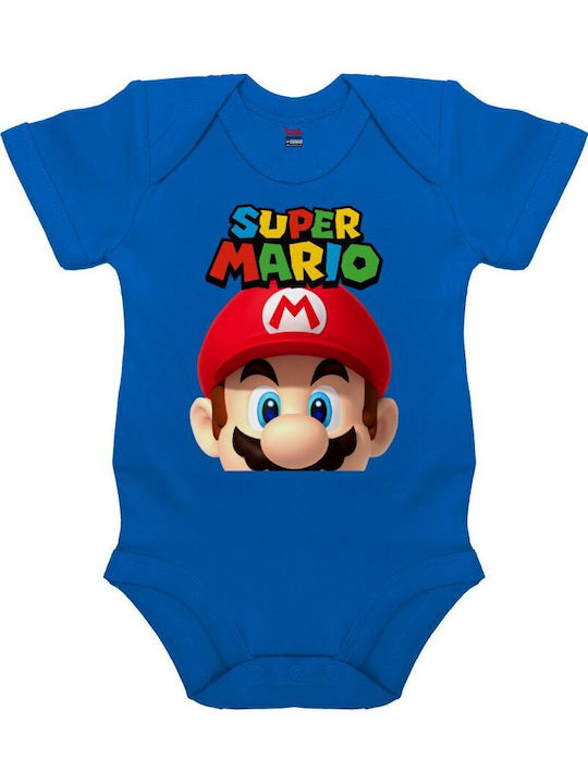 Koupakoupa Super Mario Short-Sleeved Cobalt Blue