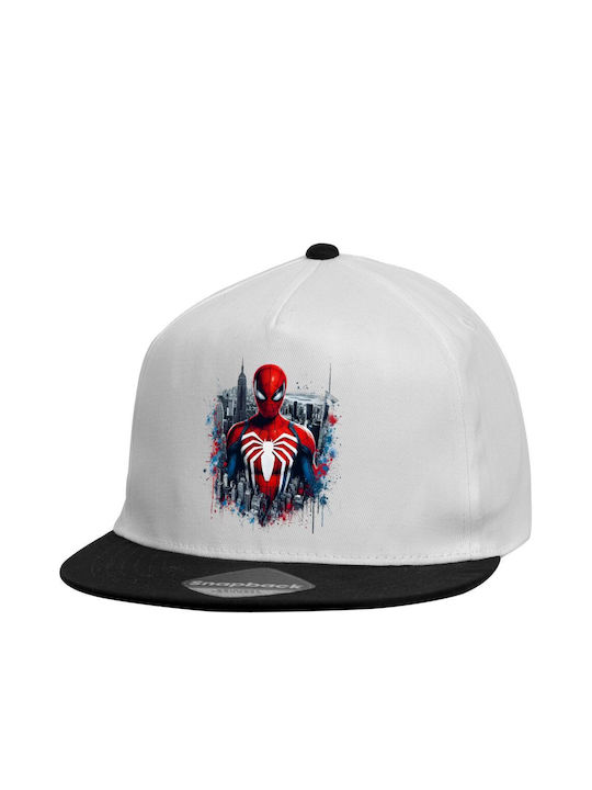 Koupakoupa Kids' Hat Fabric Spiderman City White