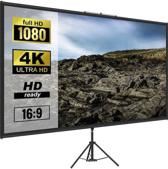 Vevor Οθόνη Προβολής Projector Δαπέδου με Λόγο Εικόνας 16:9 200x113cm / 90"